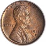 1915-S Lincoln Cent. MS-64 BN (PCGS). CAC.