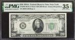Fr. 2055-BLfb. 1934A $20  Federal Reserve Note. New York. PMG Choice Very Fine 35 EPQ.