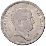 Italian coins;NAPOLI Francesco I (1825-1830) Piastra 1825 - Magliocca 467 AG (g 27.35) Ossidazione a