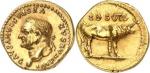 EMPIRE ROMAINVespasien (69-79). Aureus 76, Rome. Av. IMP CAESAR VESPASIANVS AVG. Buste lauré à gauch