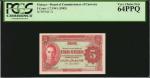 MALAYA. Board of Commissioners of Currency. 5 Cents, 1.7.1941 (1945). P-7a. PCGS Currency Very Choic