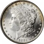 1881 Morgan Silver Dollar. MS-66 (PCGS).
