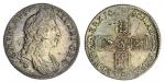 William III (1694-1702), Shilling, 1696, first bust, rev. five strings to harp, edge obliquely mille