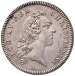 Foreign coins;FRANCIA Luigi XV (1715-1774) Gettone 1748 - AG (g 8.48 - Ø 30 mm) - BB;70