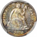 1872 Liberty Seated Half Dime. Proof-66+ (PCGS). CAC.