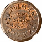 Kentucky--Covington. 1863 James Dolman. Fuld-150C-1a. Rarity-4. Copper. 19 mm. MS-64 BN (NGC).