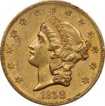 1858-S Liberty Head Double Eagle. AU Details--Cleaned (PCGS).