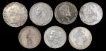 MIXED LOTS. European Silver Crowns (7 Pieces), 1769-1910. Grade Range: VERY FINE to EXTREMELY FINE.