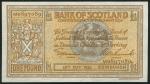 Bank of Scotland, ｣1, 18 May 1935, serial number M 0897089, brown on orange-brown underprint, arms a