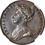GREAT BRITAIN. Copper 1/2 Penny Pattern, ND (1701-14). Anne (1702-14). NGC PROOF-63 BN.