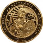 2022年不列颠尼亚伊丽莎白二世纪念系列金币一组 NGC PF 2022 Britannia Gold Proof Set (7 Pieces)