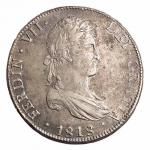 1818年西班牙斐迪南七世8R银币一枚