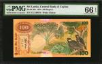 SRI LANKA. Central Bank of Ceylon. 100 Rupees, 1979. P-88a. PMG Gem Uncirculated 66 EPQ.