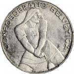 SWITZERLAND. 5 Francs, 1939-B. Bern Mint. PCGS MS-64 Gold Shield.