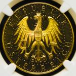 AUSTRIA Republic オーストリア共和国 100Schilling 1928 NGC-PL64 プルーフライク UNC+
