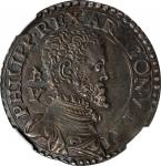 ITALY. Naples & Sicily (Naples). Tari, ND (1554-56). Naples Mint. Filippo (Philip II of Spain). NGC 