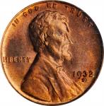 1932-D Lincoln Cent. MS-66 RD (PCGS). OGH.