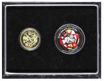 Malaysia, RM1 & RM10, Malaysia’s Chairmanship of ASEAN, 2015 (KN151) Nordic Gold & .999 Silver, Proo