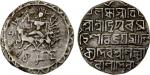 TRIPURA: Vijaya Manikya, 1532-1564, AR tanka (10.66g), SE1482, KM-67, R&B-116, Ardhanarishvara type,