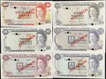 BERMUDA. Lot of (6). Bermuda Monetary Authority. 1 to 100 Dollars, 1978-84. P-28s to 33s. Collector 