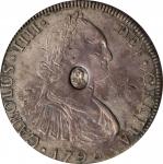 GREAT BRITAIN. Great Britain - Bolivia. Dollar, ND (1797). George III. PCGS AU-50. Countermark: AU D