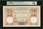 FRANCE. Banque de France. 1000 Francs, 1927-30. P-79a. PMG Uncirculated 62.