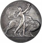 1901 Pan-American Exposition Medal. Silver. 63.5 mm. 104 grams. By Hermon A. MacNeil. Choice About U
