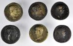 HADRIAN, A.D. 117-138. Lot of (6) AE Sestertius.