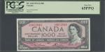  Bank of Canada, $1000, 1954 (1955-87), A/K 0622940, black on rose underprint, Q.E.II at right and r