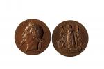 早期外国特大型铜质纪念章