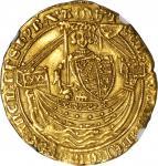 GREAT BRITAIN. Noble, ND (ca. 1361-69). Edward III (1327-77). NGC AU-58.
