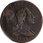 1794 Liberty Cap Cent. S-41. Rarity-3. Head of 1794. Fine-12 (PCGS).
