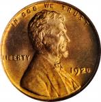 1920 Lincoln Cent. MS-66 RD (PCGS).