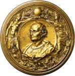 1892 Worlds Columbian Exposition Cristoforo Colombo Medal. Bronze. 102 mm. Eglit-106. Mint State, La