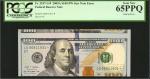 Fr. 2187-G*. 2009A $100 Federal Reserve Star Note. Chicago. PCGS Currency Gem New 65 PPQ. Cutting Er