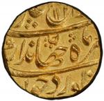 MUGHAL: Farrukhsiyar, 1713-1719, AV mohur (10.90g), Akbarabad, AH1124 year 1, KM-368.1, a superb lus