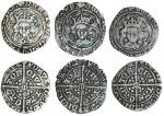 Henry VII (1485-1509), Halfgroats (3), Canterbury under Archbishop Morton, type IB, 1.50g, m.m. tun/