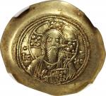 MICHAEL VII, 1071-1078. AV/EL Histamenon Nomisma (4.25 gms), Constantinople Mint. NGC EF, Strike: 3/