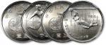 1991年第一届世界女子足球锦标赛流通纪念币样币二枚全套，普制，面值：1元，NGC MS66、MS 67（6178098-013、6182980-030）