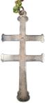 (ca. 1777-1809) Indian Trade Silver Lorraine Cross by Robert Cruickshank, Montreal. Silver.