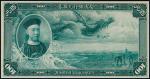 1909年（宣统元年）大清银行兑换券百圆蓝色正面试色印票样一枚