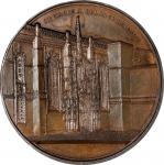 ARCHITECTURAL MEDALS. Belgium - Portugal. St. Maria of Belem at Belem Bronze Medal, 1867. Geerts (Ix
