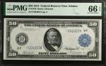 Fr. 1046. 1914 $50 Federal Reserve Note. Atlanta. PMG Gem Uncirculated 66 EPQ.