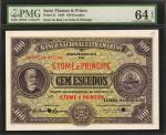 SAINT THOMAS & PRINCE. Banco Nacional Ultramarino. 100 Escudos, 21.3.1944. P-31. Remainder. PMG Choi
