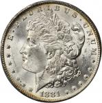 1881-CC Morgan Silver Dollar. MS-63 (PCGS).