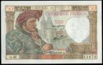 Banque de France, consecutive 50 Francs (17), 13 March 1941, consecutive serial number Q.48 23676-69
