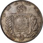 BRAZIL. 1000 Reis, 1865. Rio de Janeiro Mint. Pedro II. PCGS MS-65 Gold Shield.