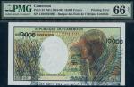 Republique du Cameroun, Banque des Etats de lAfrique Centrale, ERROR 10000 francs, ND (1984), prefix
