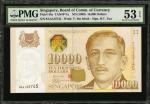 1999年新加坡货币发行局一万圆。SINGAPORE. Board of Commissioners of Currency. 10,000 Dollars, ND (1999). P-44a. PM