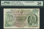 x Bank of Ireland, £ 20, 1983, commemorative issue, serial number A481652, dark olive-green on multi
